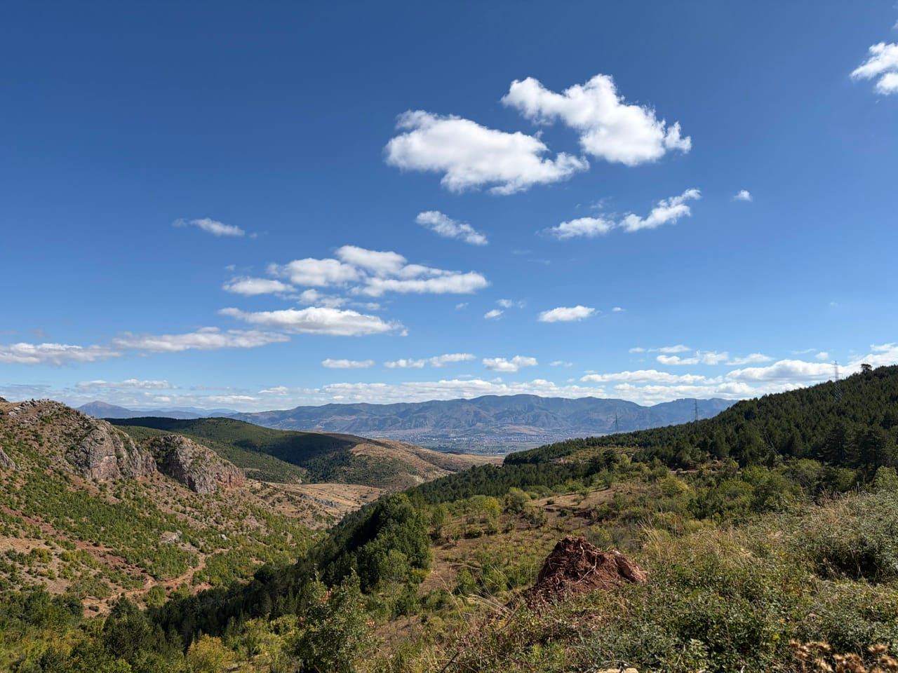 Blick auf Korça